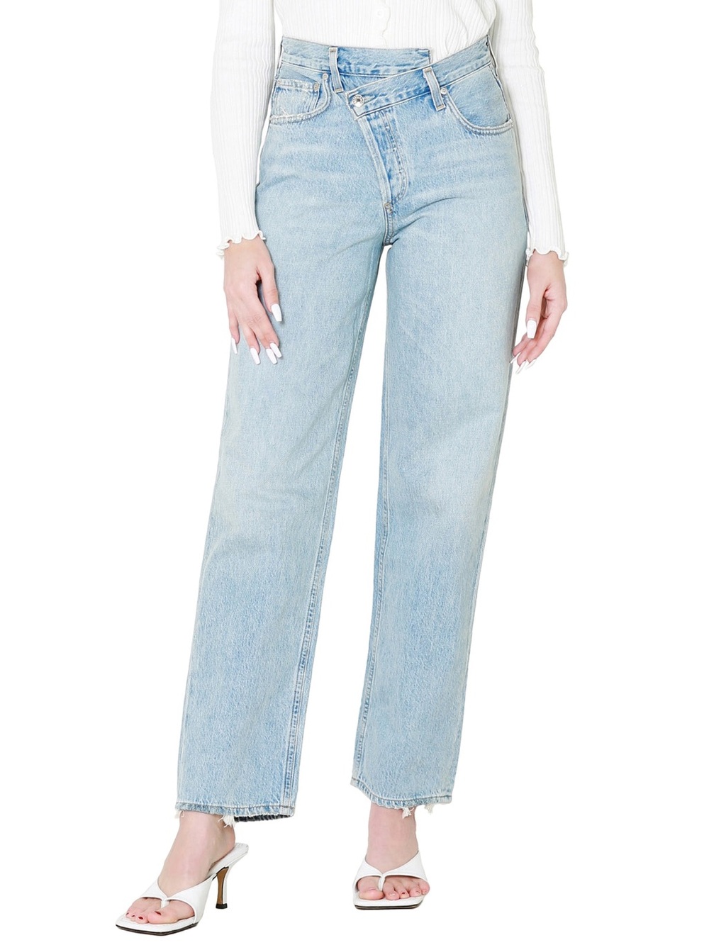 Agolde Criss Cross Upsized Jeans - sz 34
